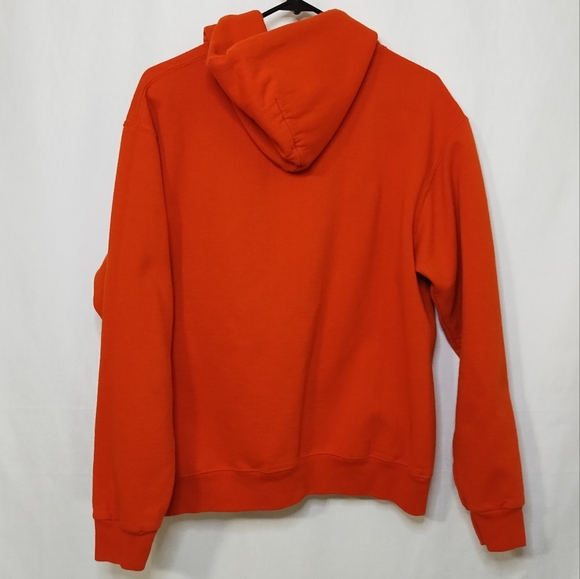 NFL Team Apparel Denver Broncos Football Orange Hoodie - Picture 4 of 6